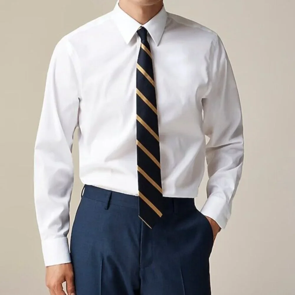 J. Crew‎ Men's Size XL Slim-fit Bowery wrinkle-free stretch cotton shirt NWT